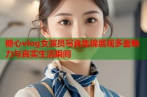 糖心vlog女演员写真集锦展现多面魅力与真实生活瞬间