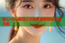 糖心vlog每日三次免费更新精彩内容不断